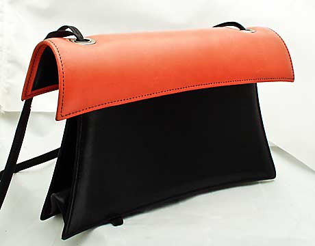 Handtasche im japanischen Stil zweifarbig